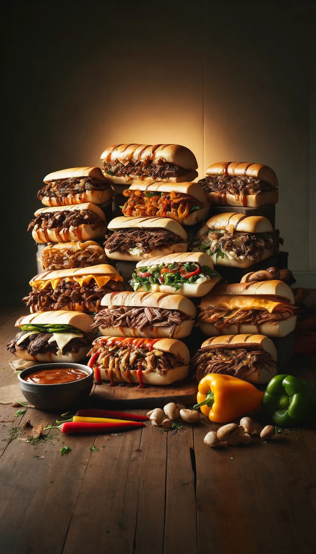 Hoagies steak sandwiches